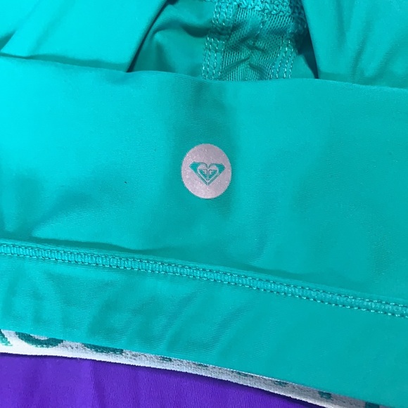 Roxy Spirit Sports Bra S/34 Mesh Sweetheart Pinch Front Racerback. New - Picture 3 of 11